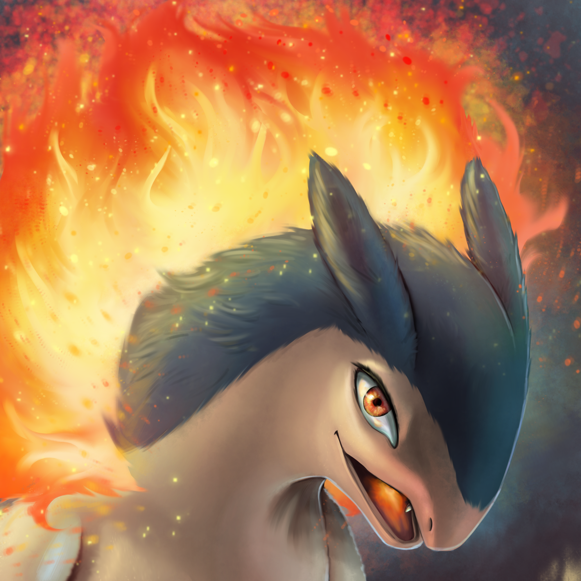 Ilustração digital de Typhlosion